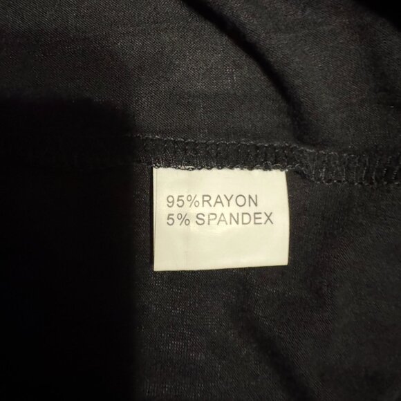 NWT SPRING/SUMMER BLACK MAXI DRESS LARGE #B - Picture 7 of 7